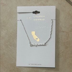 LC Lauren Conrad Silver and Gold California Necklace